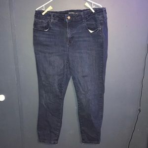 old navy rockstar, built in sculpt skinny jeans